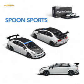 Microturbo Honda Civic Type R FD2 Spoon Sports Metallic White 1:64