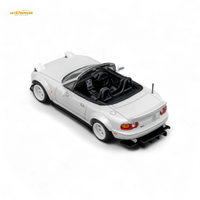 Microturbo Custom MX5 Rocket Bunny Metallic White 1:64