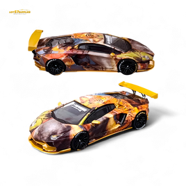 King Model Lamborghini Aventador LP700-4 Tiger Racing 1:64