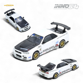 Inno64 Top Secret R34 GT-R White 1:64
