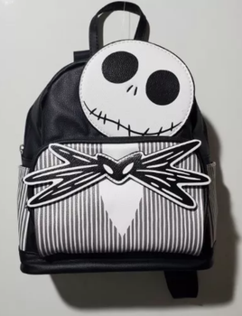 Disney Jack Skellington Backpack Carry-All Travel Bag Small 10"