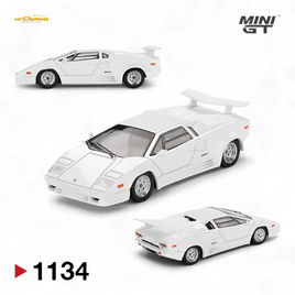 Mini-GT Lamborghini Countach 25th Anniversary White 1:64