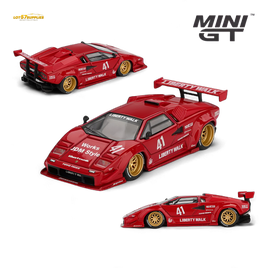 MiniGT Lamborghini Countach LB-WORKS Red 1:64
