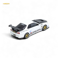 Inno64 Top Secret R34 GT-R White 1:64