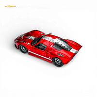 Rhino Model RM Ford GT40 Transparent Red 1:64