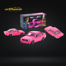 Inno64 Ford Escort MK2 Pandem "Emotion" Retro Havoc Pink 1:64