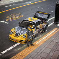 Cool Car Porsche RWB 964 BANSHEE MECHA Livery Figure Version 1:64