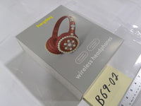 Heyday Wireless Headphones Bluetooth Red Jeweled 40 Hours Playback New Box