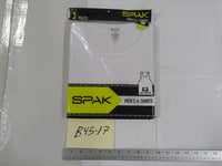 SPAK Tank Undershirts Mens Size M White A-Shirts 3 Pack Cotton Ribbed Multipack