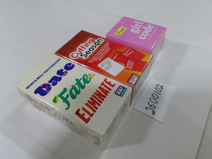 Date Fate Eliminate Cuffing Season Girl Code Adult Party Card Game Lot New