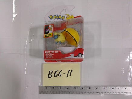 Pokemon Mareep Clip 'N' Go Action Figure Jazwares Ultra Ball Yellow Toy New