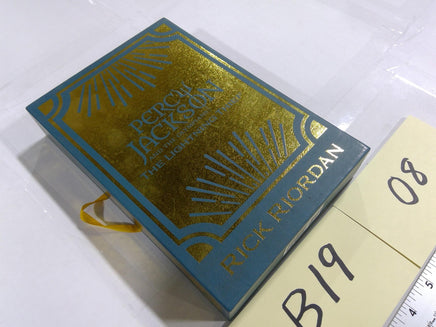 Percy Jackson Olympians Lightning Thief Rick Riordan Teal HC Slipcase YA Fantasy