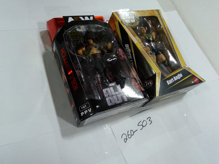 AEW Killswitch All Out PPV WWE Legends Kurt Angle Figure Lot Jazwares Mattel