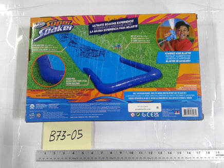 NERF Super Soaker Soaker Blast Slider Pool Water Slide Toy 5-12 16ft Blue New