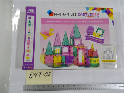 Magna-Tiles Castledlx MicroMags 48 Piece Castle Magnetic Building Set 3+ New