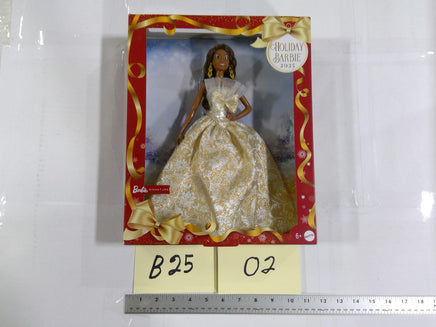 Barbie 2025 Holiday Barbie Signature 12in Doll Gown Collector New In Box Mattel