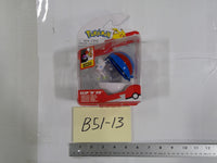 Pokemon Alolan Vulpix Clip N Go Great Ball Action Figure Jazwares Toy White Blue