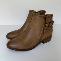 Baretraps Mackenzie Boots Womens Size 6.5 Salted Caramel Ankle Buckle BT30016
