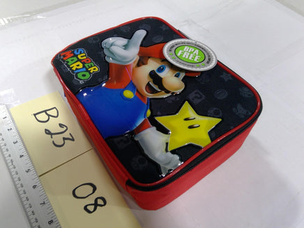 Super Mario Kids Lunch Box 10" Insulated BPA Free Red Nintendo School Bag