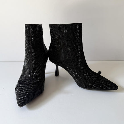 INC International Concepts Boots Womens Size 6.5 Delphia Rhinestone Pointed Toe
