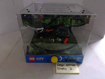 LEGO City 60426 Jungle Explorer Truck Lighted Display Case Clear Plastic