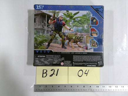 GI Joe Classified Christopher Law Lavigne & Order K9 6in Action Figure Hasbro