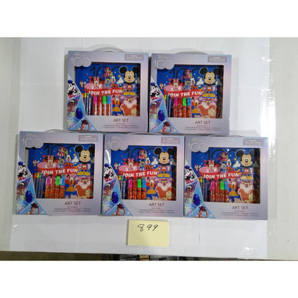 Disney Art Set Kids OS Multicolor NEW 100th Anniversary 5-Pack Activity Kits