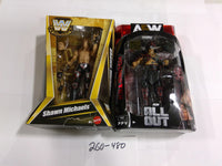 AEW Killswitch WWE Legends Shawn Michaels Figure Lot 2 Jazwares Mattel Black