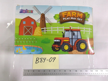 Madzee Farm Play Mat Set Kids Toy 3+ Farmyard Scene Tractor Barn Multicolor New
