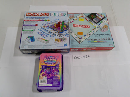 Mixed Lot Monopoly Builder Classic Slimygloop Sensory Worlds Game Lot New Sealed