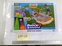 Zuru Bunch O Balloons Water Slide Wipeout 16ft Toy Set 5-12 Neon Splash New