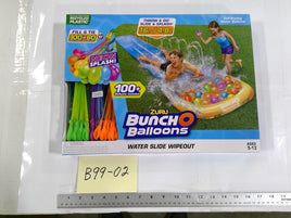 Zuru Bunch O Balloons Water Slide Wipeout 16ft Toy Set 5-12 Neon Splash New