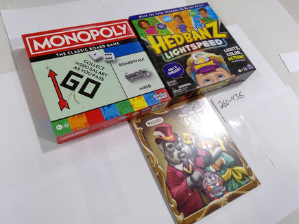 Mixed Lot Monopoly Hedbanz Lightspeed Crayola Pets Coloring Book New Sealed