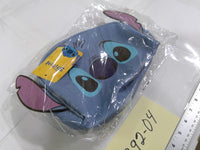 Disney Stitch Blue Travel Pouch Cosmetic Bag Zipper Closure Zip Case Makeup
