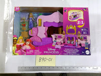 Disney Princess Carriage To Castle 2in1 Mini Doll Playset New In Box Mattel Toy