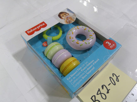 Fisher-Price Eat Dessert First Gift Set Baby Teether Rattle 3m+ Girl Multicolor