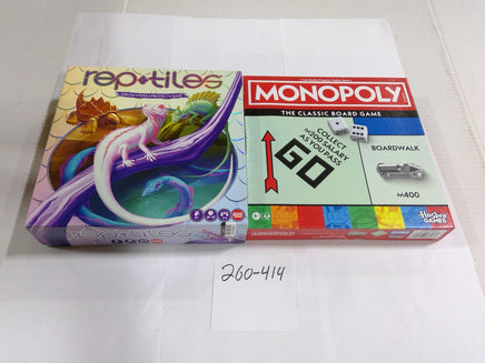 Hasbro Games Jakks Wild Monopoly Rep-tiles Family Board Game Lot New Sealed