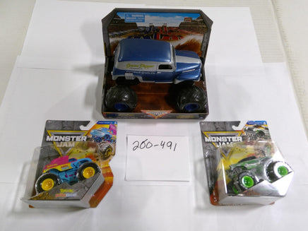 Monster Jam Arena Favorites Grave Digger Ringling Trucks Lot 3 Spin Master New