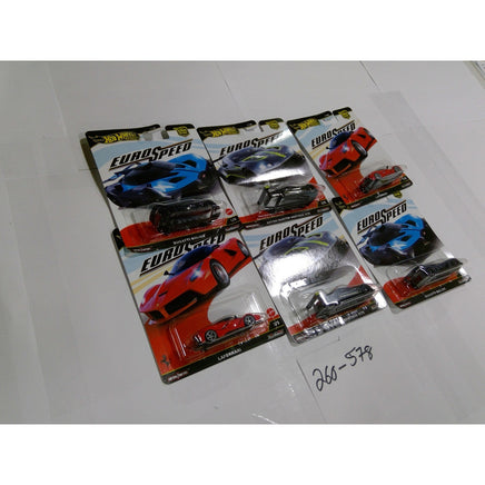 Hot Wheels Car Culture Euro Speed Kids 1:64 Multi Bugatti Ferrari Aston Martin