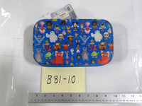 Disney Hard Shell Pencil Case Kids Zipper Storage Box Blue Disney 100 Characters