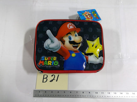 Super Mario Bros Nintendo Kids Mini Tote Bag Mario Star Red Black New Glossy