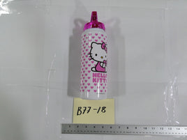 Sanrio Hello Kitty Kids Water Bottle Pink Plastic Drink Cup With Lid Reusable