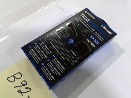 Sentry True Wireless Earbuds Bluetooth Black 8 Hrs 16 Hrs Playtime New Box