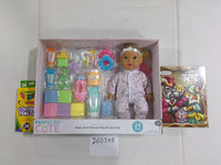 Perfectly Cute Baby Doll Deluxe Play & Care Set 24pc Crayola Coloring Lot New