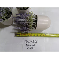 Unbranded Artificial Lavender Plants Set of 4 Purple White Pots Excellent Decor