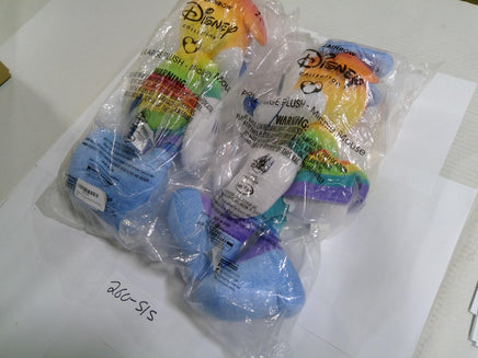 Disney Mickey Minnie Mouse Plush Toys Medium Rainbow Pride Lot 2 New Multicolor