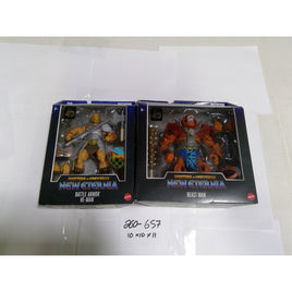 Masters of the Universe Eternia He-Man Beast Man 7in Figure Lot New Damaged Box