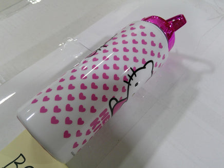 Sanrio Hello Kitty Kids Water Bottle Pink Hearts Aluminum Drink Cup With Lid