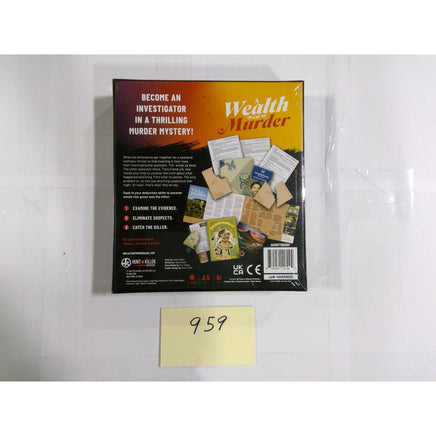 Hunt A Killer A Wealth of Murder Game Unisex OS Black New Immersive Mystery