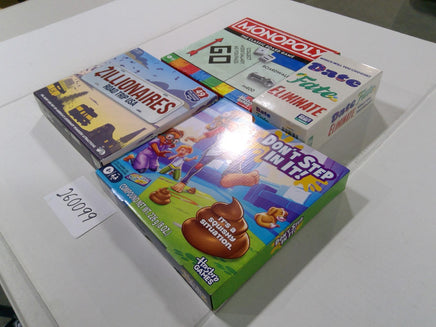 Hasbro Games Lot Monopoly Zillionaires Don't Step In It Date Fate New Sealed
